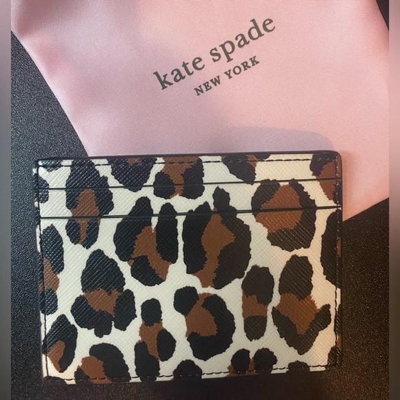 Kate Spade-Card Holder-Leopard Print (0288) - Picture 3 of 3